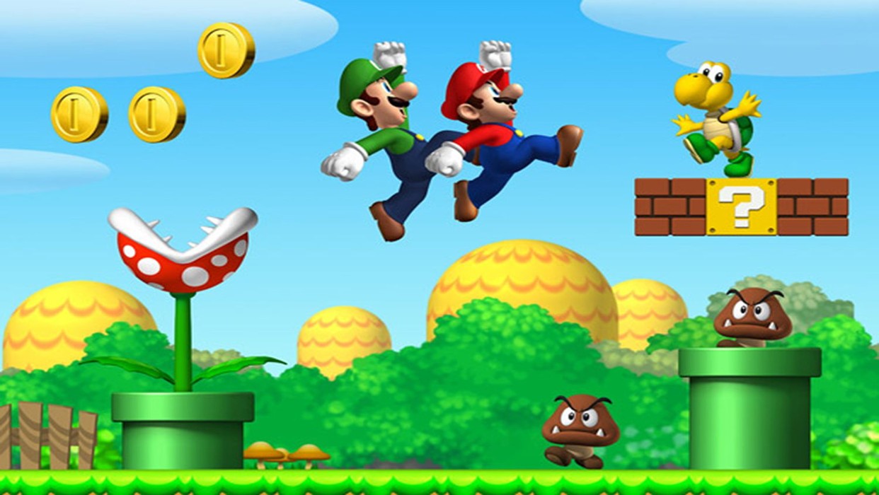imagen de los personaje del juego Super Mario Bros